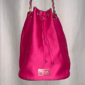 Prada Candy Nylon Drawstring Bucket Bag